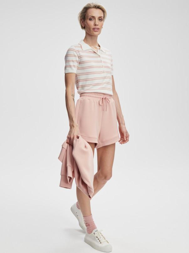 detail Dámské tričko Varley Faustine Button Neck Polo