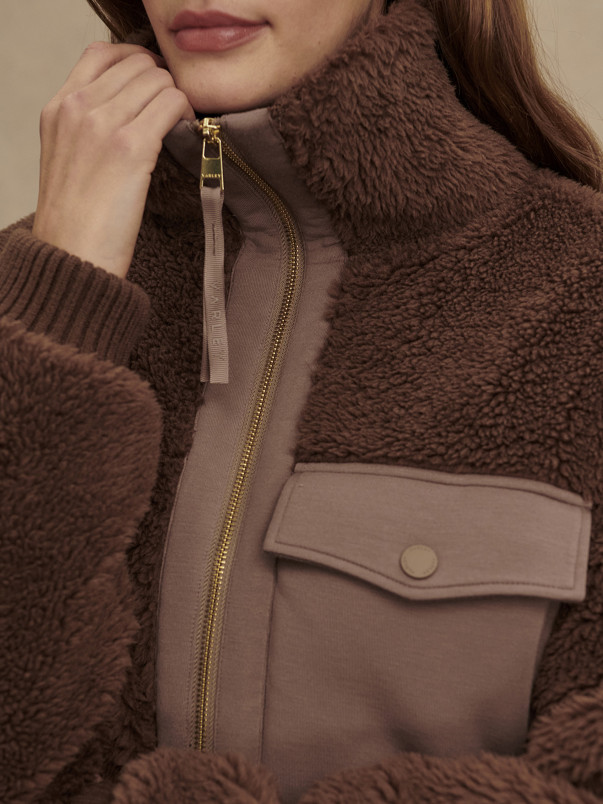 detail Dámská bunda Varley Lowell Sherpa Jacket