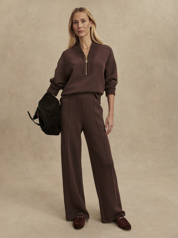 detail Dámský svetr Varley Sally Half Zip Sweat