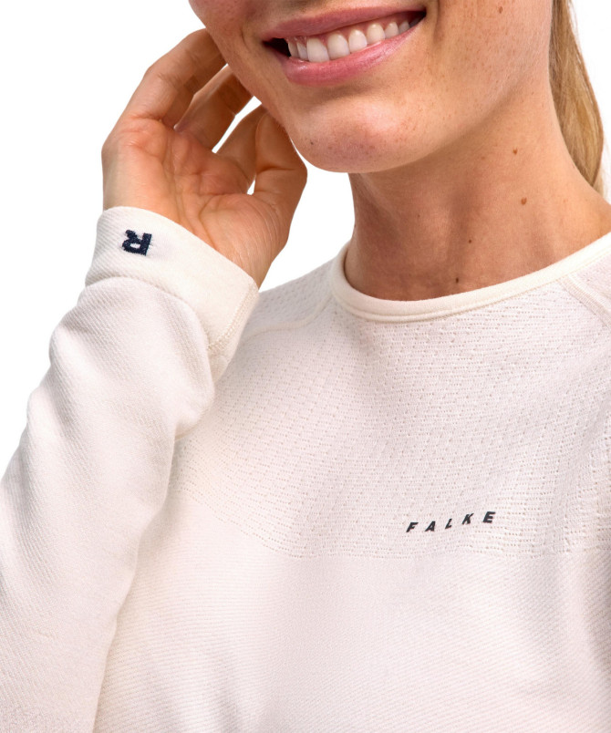 detail Dámské termoprádlo FALKE W Long-sleeve shirt Wool-Tech