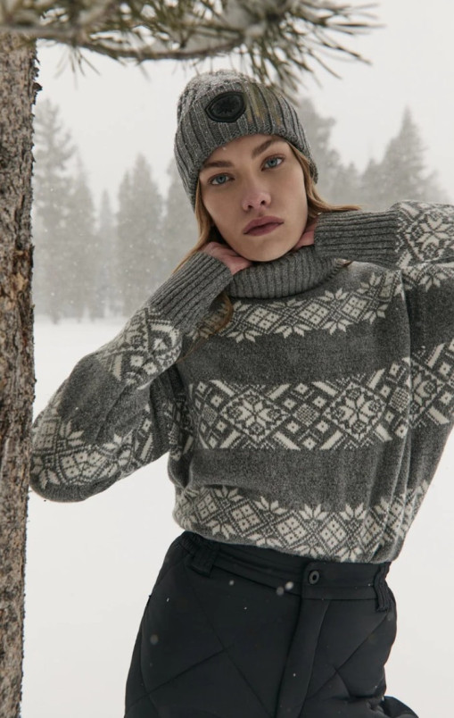 detail Dámský svetr Alp N Rock Heidi Mock Neck Sweater