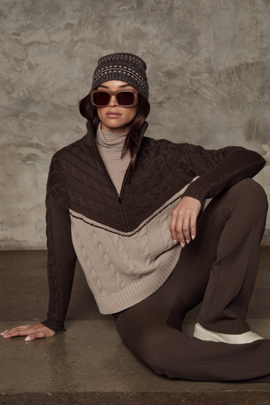 detail Dámský svetr Alp N Rock Jordan 1/2 Zip Sweater