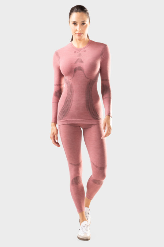 detail Dámské funkční termo triko Iron-ic se 40 % merino vlny