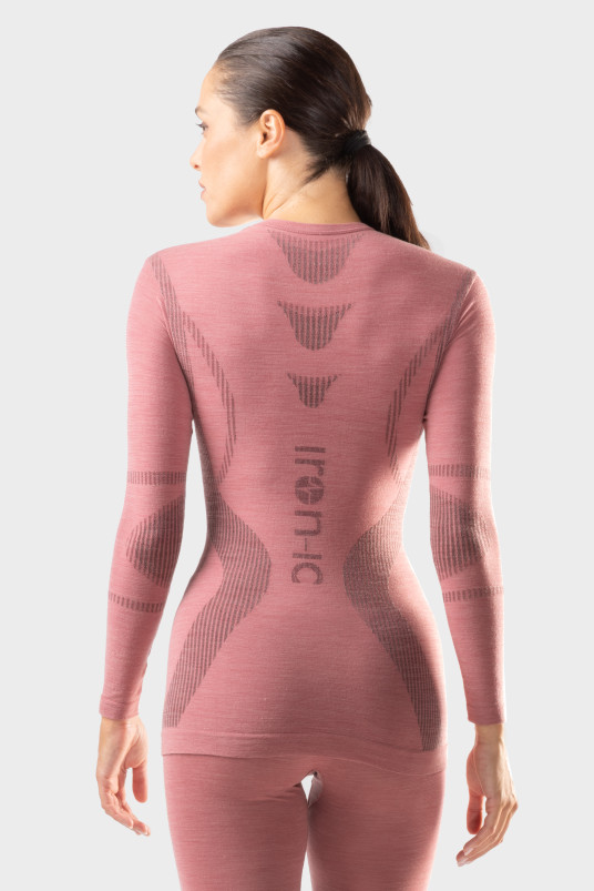 detail Dámské termoprádlo Iron-ic Dámské 40% Merino triko s dlouhým rukávem