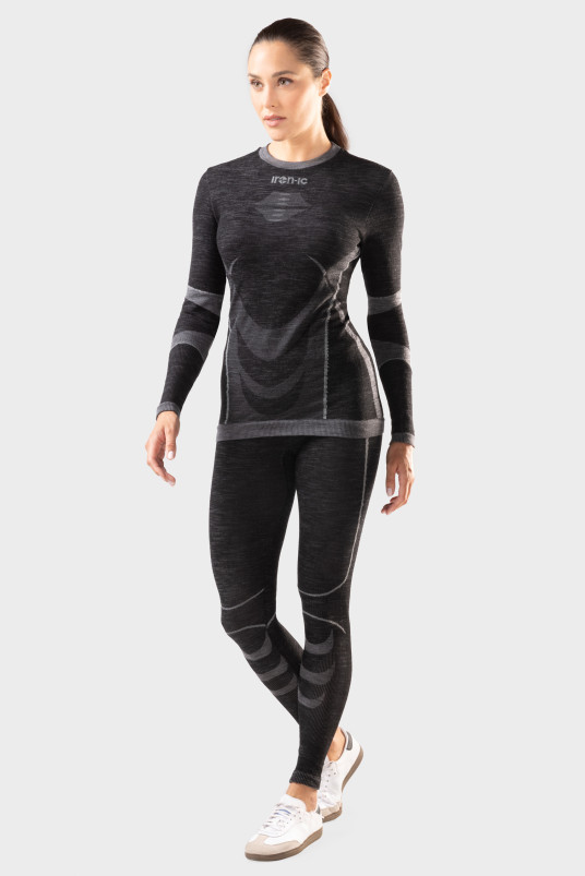 detail Dámské termo triko Iron-ic se 70 % merino vlny
