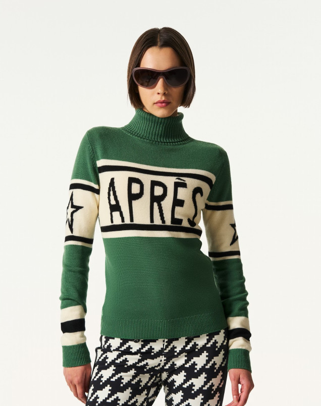 detail Dámský svetr Perfect Moment schild sweater 'apres