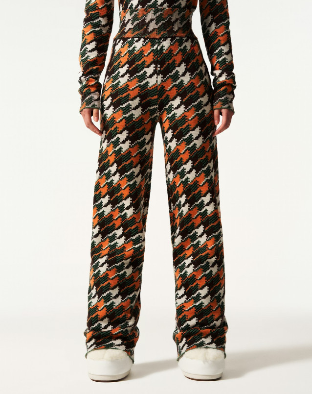 detail Dámské kalhoty Perfect Moment chalet wide leg knitted pant