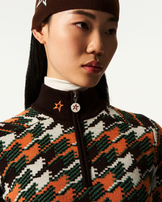 detail Dámský svetr Perfect Moment la tour sweater - print