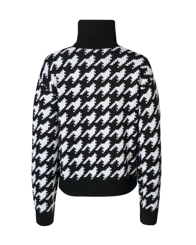 detail Dámský svetr Perfect Moment chunky houndstooth sweater