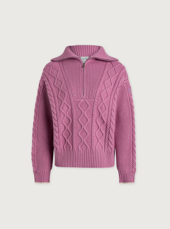 detail Dámská mikina Varley Didi Relaxed Cable Half Zip