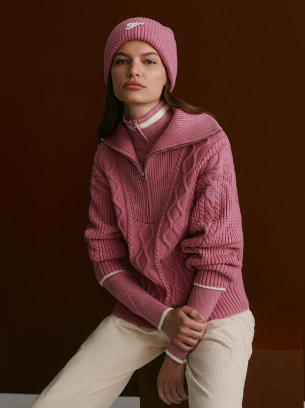 detail Dámská mikina Varley Didi Relaxed Cable Half Zip