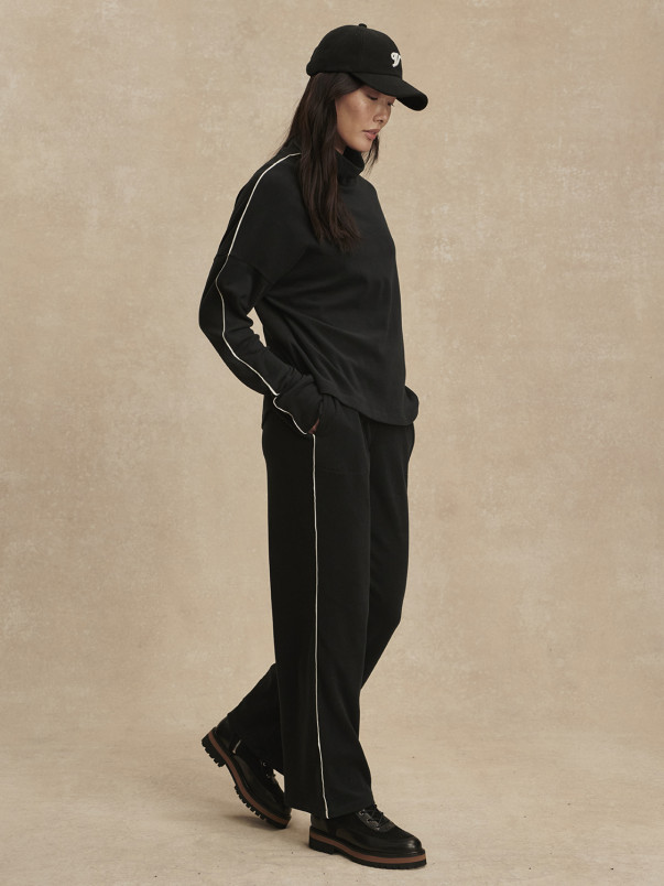 detail Dámské kalhoty Varley Brushed Rib Straight Leg Pant 28