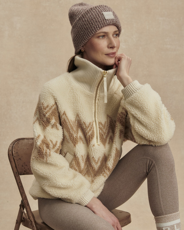 detail Dámská mikina Varley Hendrik Half Zip Sherpa