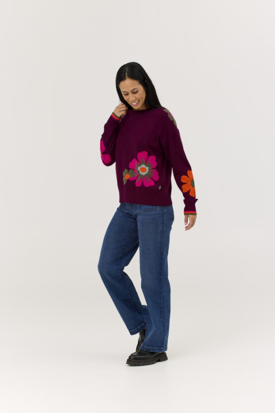 detail Dámský svetr Krimson Klover Poppy Sweater