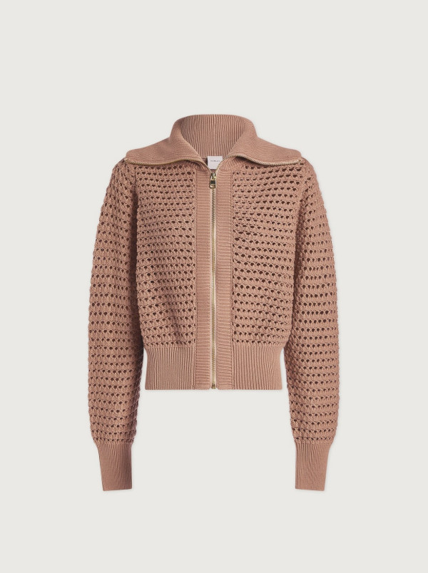 detail Dámský svetr Varley Eloise Full Zip Knit