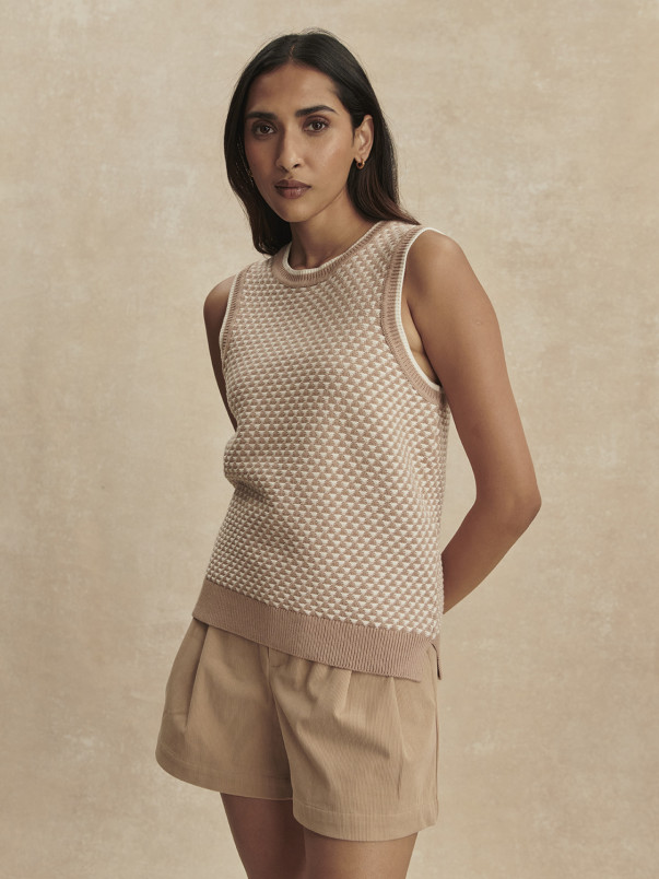 detail Dámská vesta Varley Jenson Stitch Knit Tank