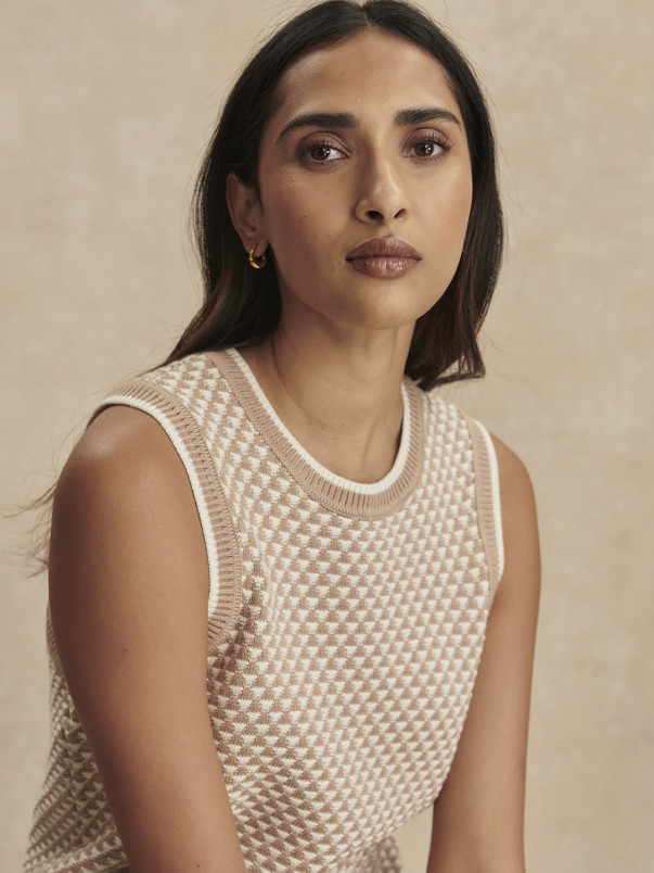 detail Dámská vesta Varley Jenson Stitch Knit Tank