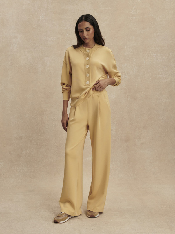 detail Dámské kalhoty Varley The Extra Wide Leg Pant 29.5