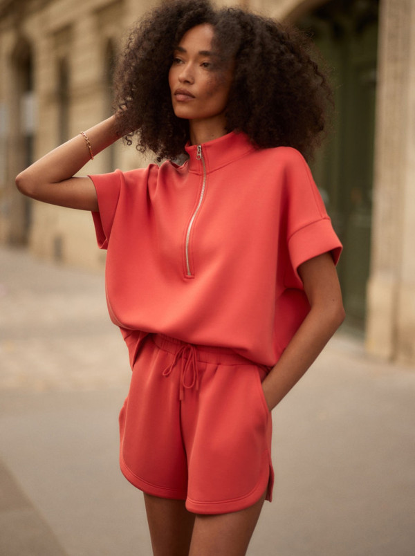 detail Dámská mikina Varley Ritchie Short Sleeve Sweat