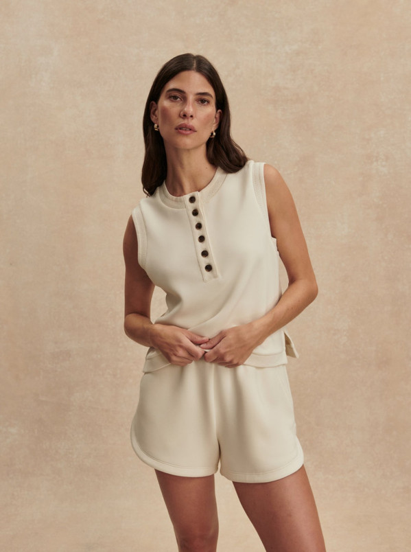 detail Dámské tílko Varley Marla Button Placket Tank