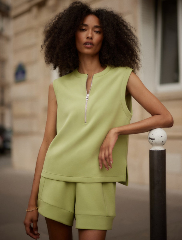 detail Dámské tričko Varley Simmons Half Zip Tank