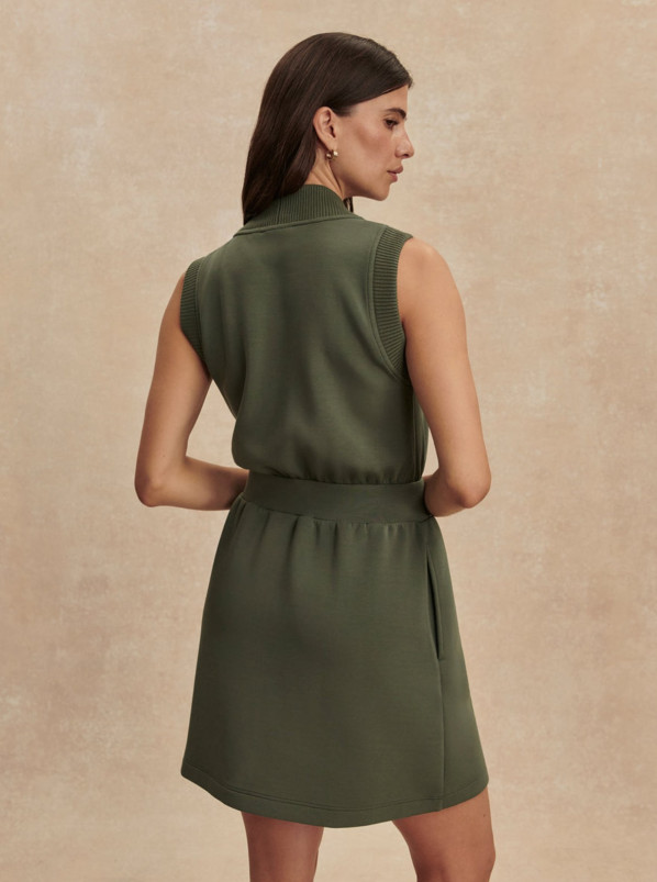 detail Dámské šaty Varley Polyanna Half Zip Dress