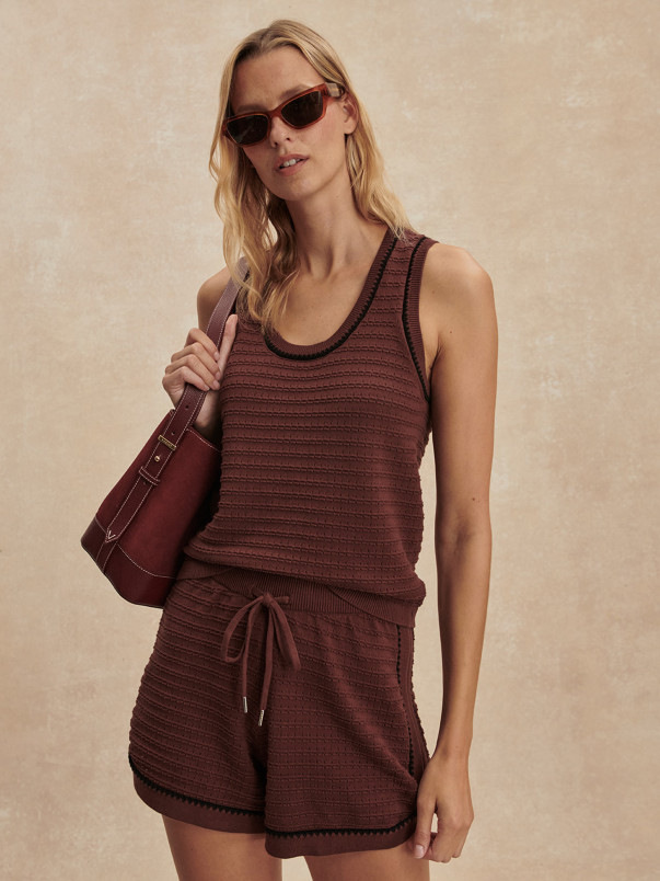 detail Dámské tílko Varley Gideon Knit Tank
