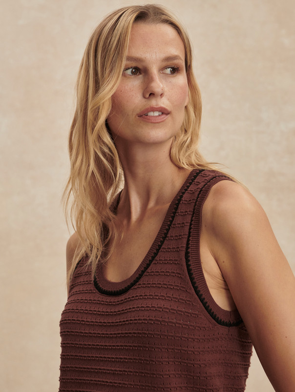 detail Dámské tílko Varley Gideon Knit Tank