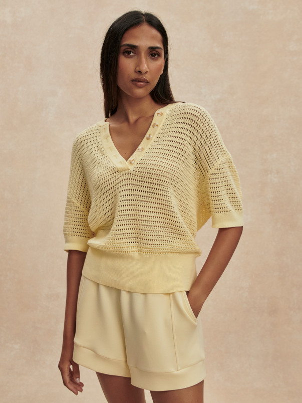 detail Dámský svetr Varley Callie Knit Top