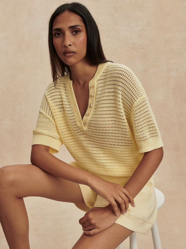 detail Dámský svetr Varley Callie Knit Top