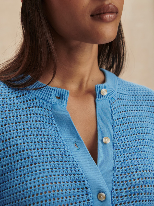 detail Dámský svetr Varley Pembroke Knit Cardigan