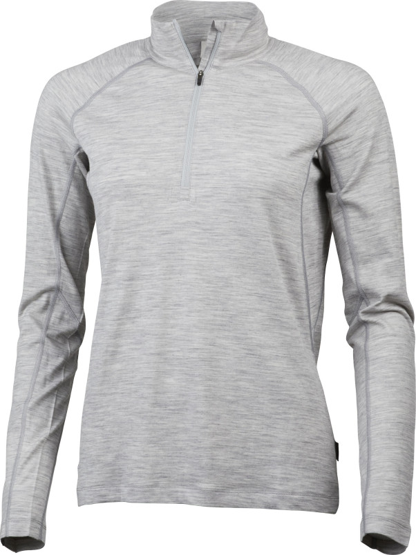 detail Dámská mikina Lundhags Gimmer Merino Lt Ws 1/2 Zip