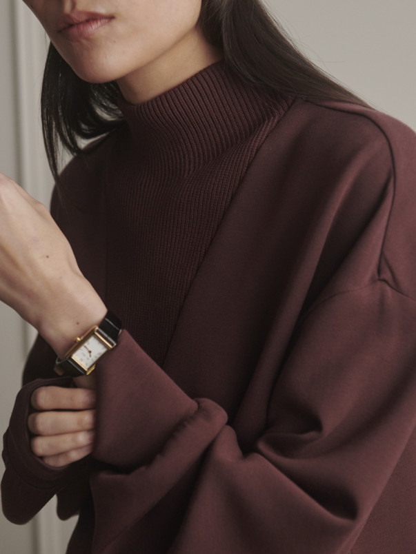 detail Dámská mikina Varley Novi Longline Mock Neck Sweat
