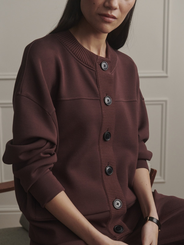 detail Dámská mikina Varley Olwen Button Front Sweat