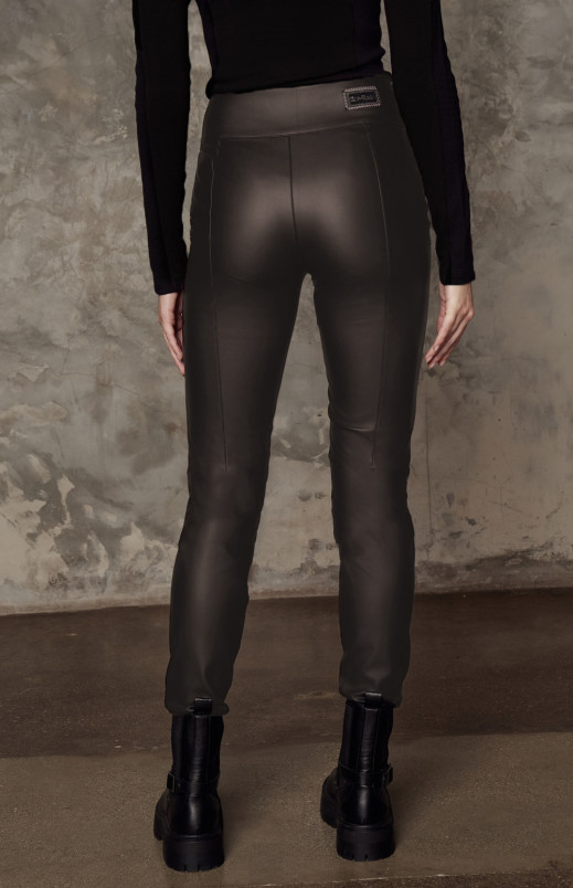 detail Dámské kalhoty Alp N Rock Geneva Faux Leather Techno Pant