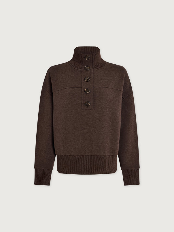 detail Dámská mikina Varley Bronya Button Placket Sweat