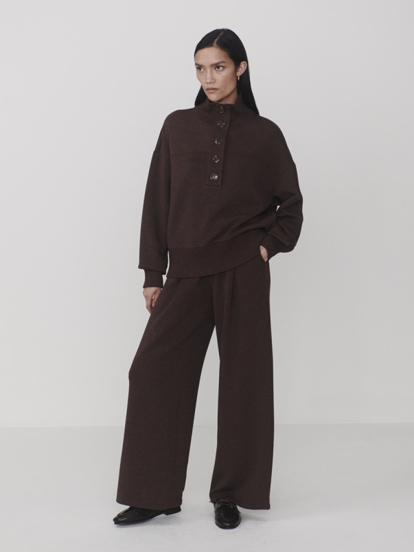 detail Dámská mikina Varley Bronya Button Placket Sweat