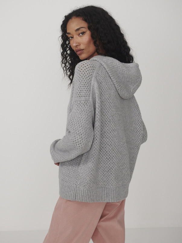 detail Dámská mikina Varley Melchie Relaxed Knit Hoodie
