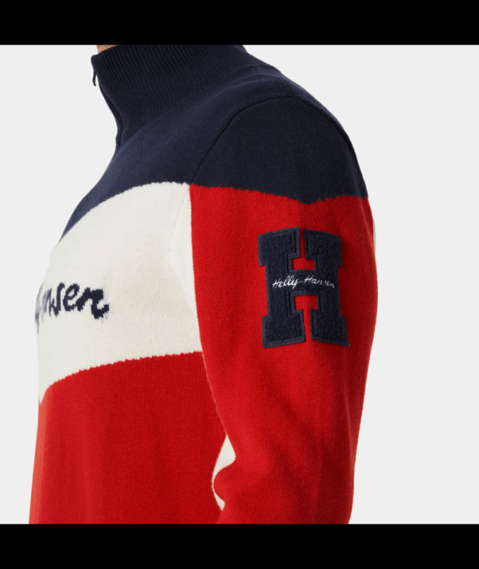detail Pánský svetr Helly Hansen APRES KNITTED SWEATER