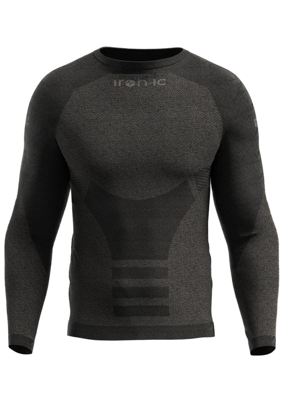 detail Pánské termoprádlo Iron-ic Pánské thermo kašmír triko s dlouhým rukávem