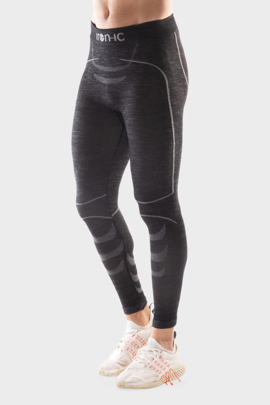 detail Pánské termoprádlo Iron-ic Pánské 70% Merino dlouhé legíny