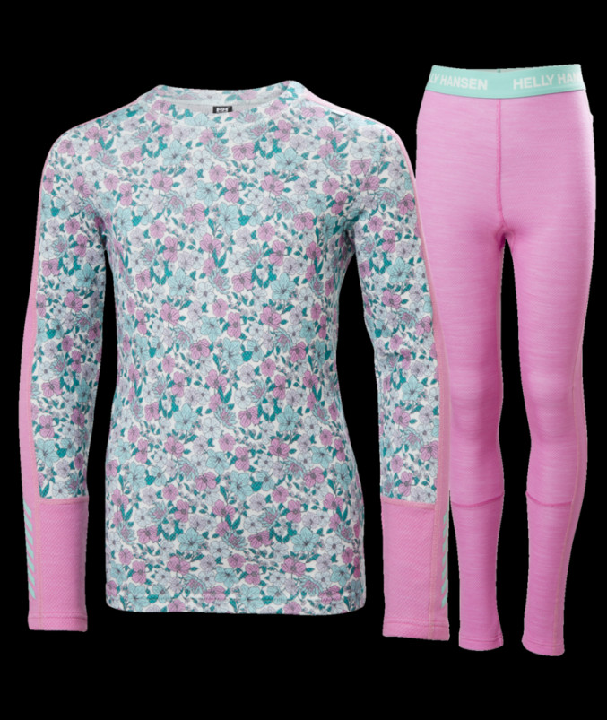 detail Dětské termoprádlo Helly Hansen JR GRAPHIC LIFA MERINO SET