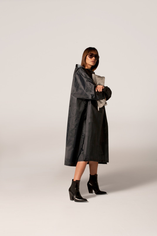 detail Pánské pláštěnka Rainkiss Back to Black Art Camo - Rain Poncho