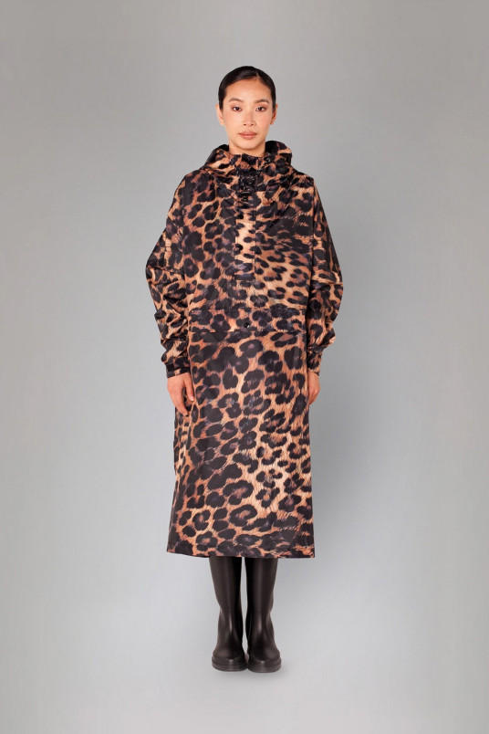 detail Unisex pláštěnka Rainkiss Dark Leopard - Rain Poncho