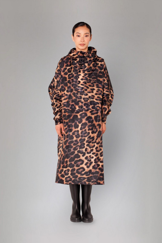 detail Dámská pláštěnka Rainkiss Dark Leopard - Rain Poncho