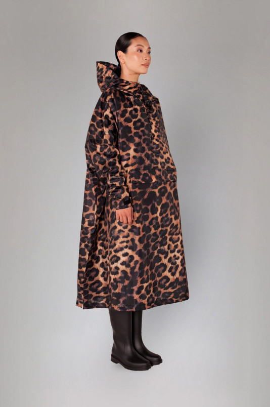 detail Unisex pláštěnka Rainkiss Dark Leopard - Rain Poncho