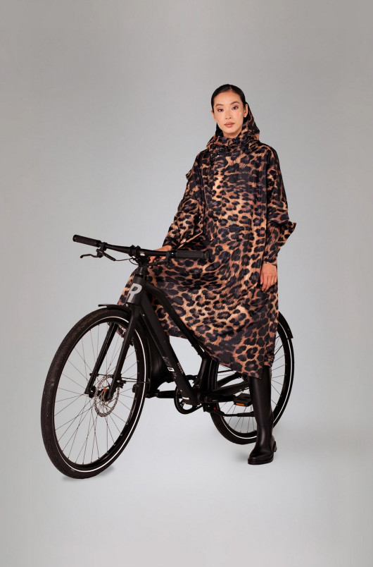 detail Unisex pláštěnka Rainkiss Dark Leopard - Rain Poncho