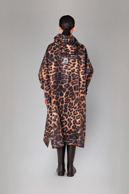 detail Unisex pláštěnka Rainkiss Dark Leopard - Rain Poncho