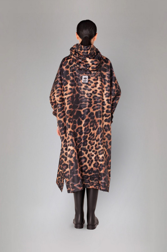 detail Dámská pláštěnka Rainkiss Dark Leopard - Rain Poncho