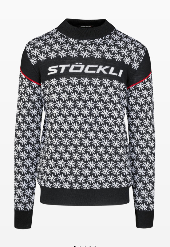 detail Unisex svetr Stöckli Pullover Swiss Made Snowflake
